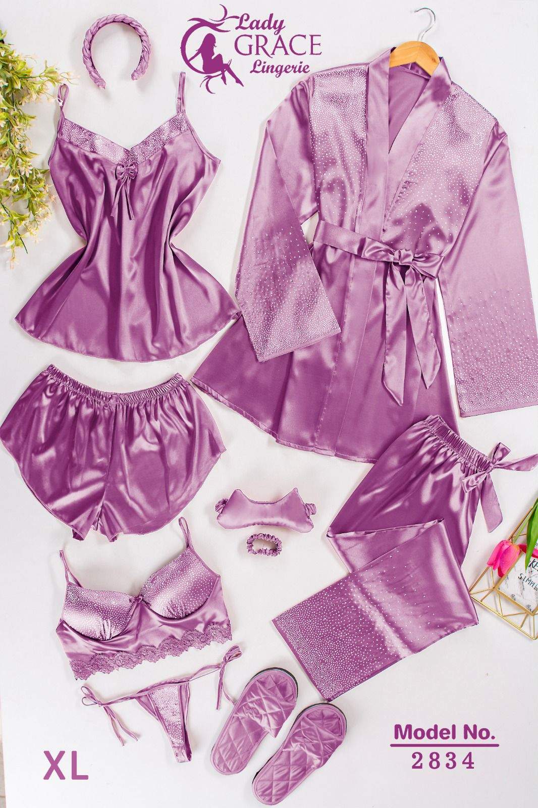 Ensemble Nightie De 10 Pieces vue 4 — Prestina Maroc