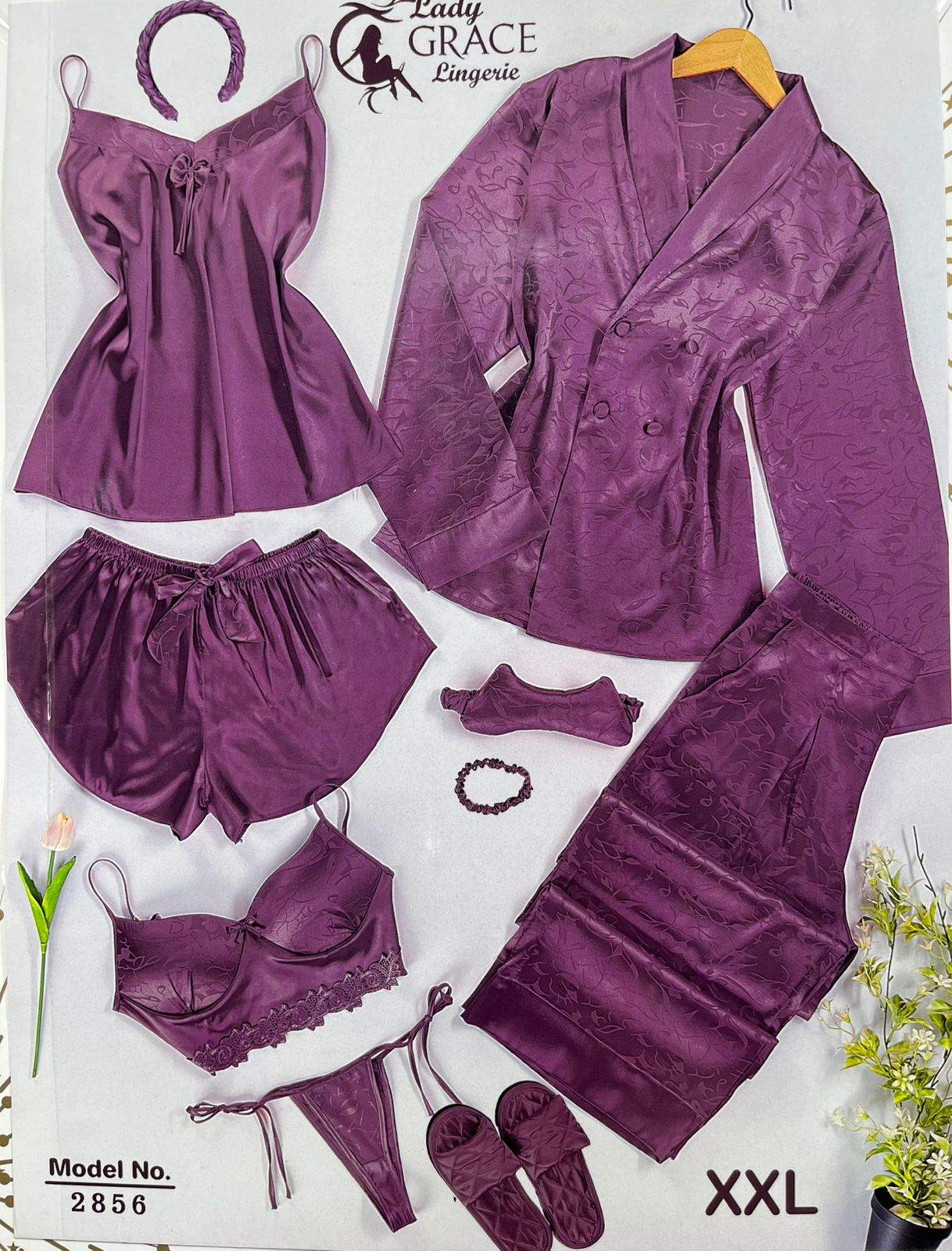 Ensemble Nightie vue 4 — Prestina Maroc