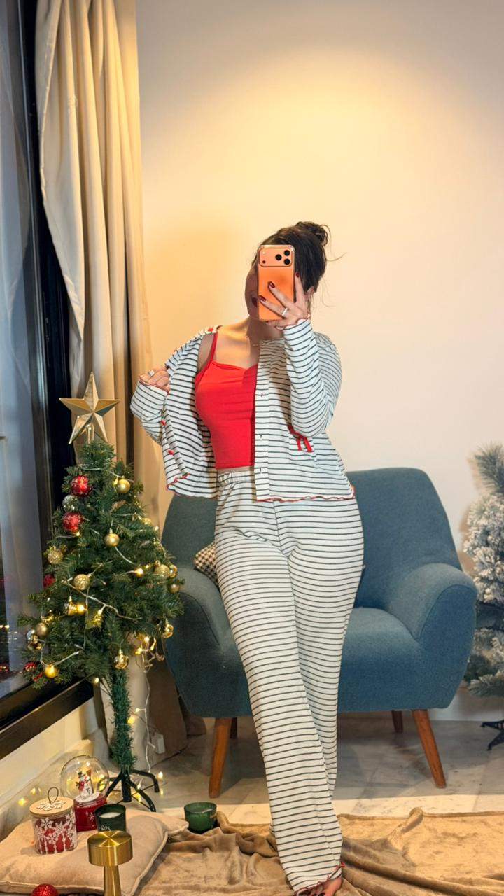 Rayé Cute Pjs vue 2 — Prestina Maroc