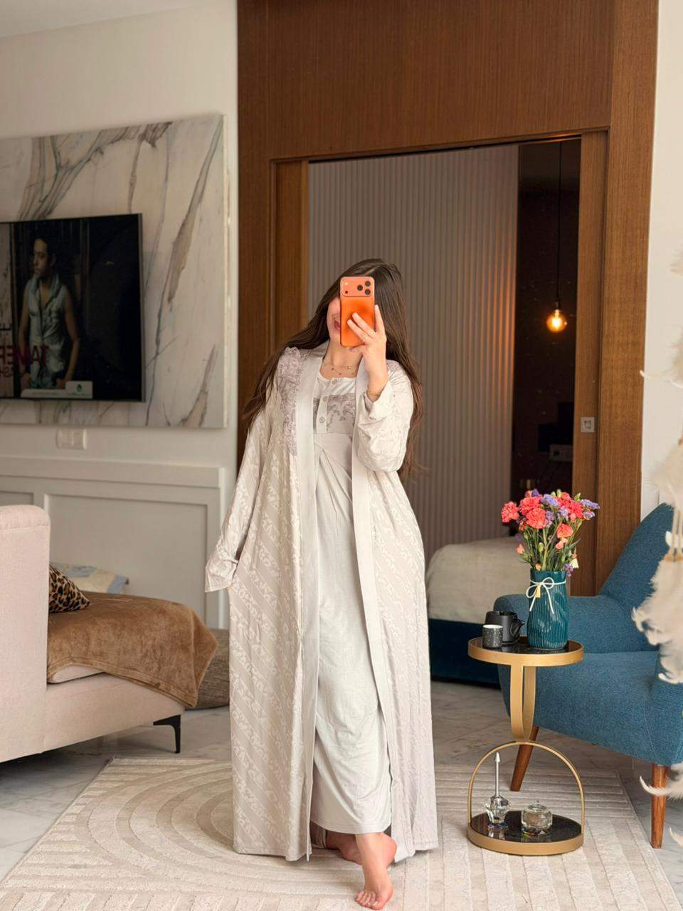 Long & Chic Pyjama Ref19869 vue 3 — Prestina Maroc